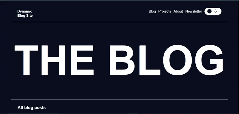 Blog Site Theme